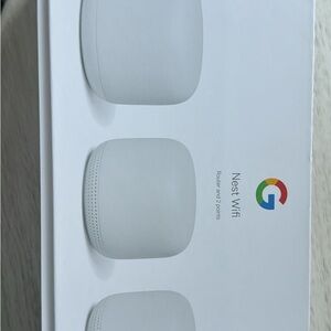 NEW IN BOX! Nest Wifi - Mesh Router (AC2200) and 2 points with Google Assistant!